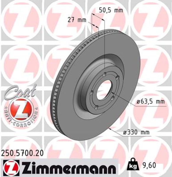 Zimmermann Bremsscheibe für FORD FOCUS IV Turnier (HP) vorne