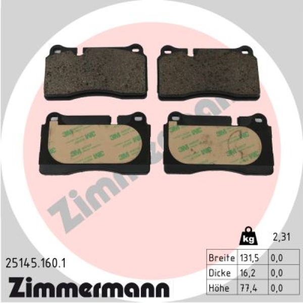 Zimmermann Brake pads for CUPRA ATECA (KH7, KHP, KBP) front