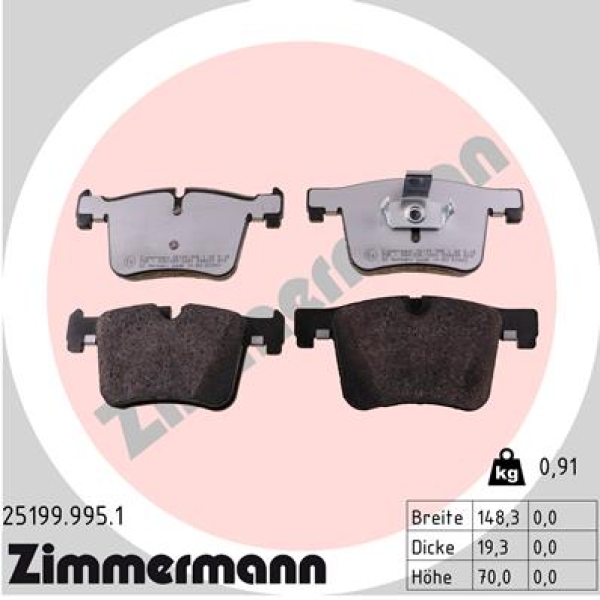 Zimmermann rd:z Brake pads for BMW 3 (F30, F80) front