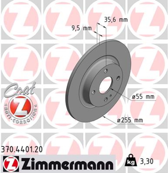 Zimmermann Bremsscheibe für MAZDA MX-5 IV (ND) hinten