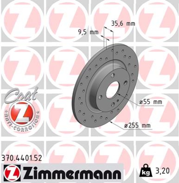 Zimmermann Sportbremsscheibe Sport Z für MAZDA MX-5 IV (ND) hinten