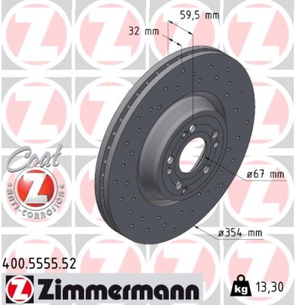 Zimmermann Sport Brake Disc for MERCEDES-BENZ GLE Coupe (C167) front