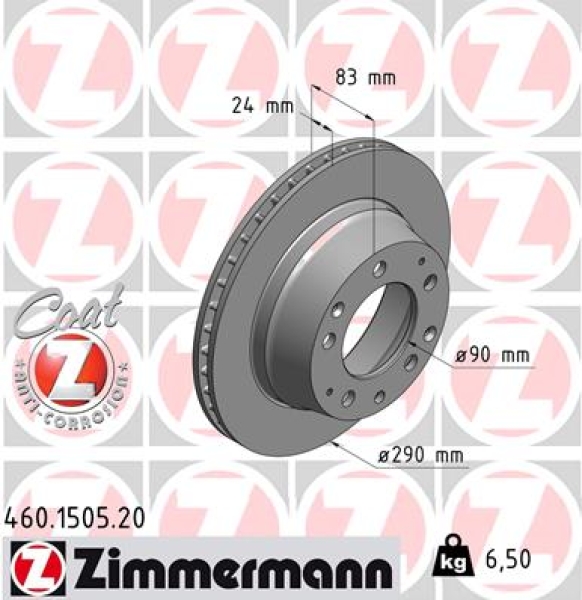 Zimmermann Bremsscheibe für PORSCHE 911 Cabriolet hinten