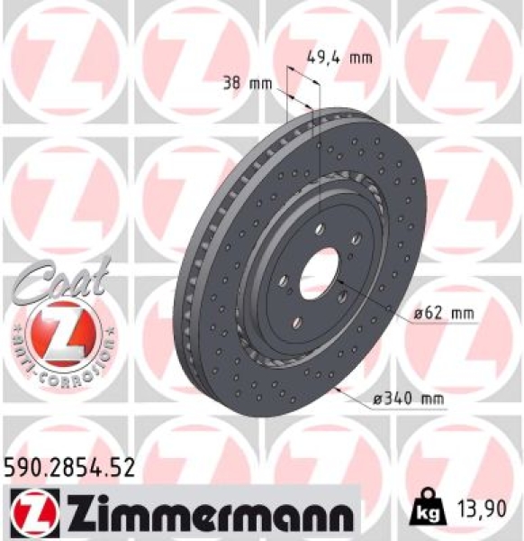 Zimmermann Sportbremsscheibe Sport Z für NIU NQI vorne