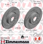 Zimmermann Brake Disc for SKODA YETI (5L) front