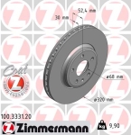 Zimmermann Bremsscheibe für AUDI Q5 (8RB) vorne