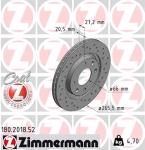Zimmermann Sportbremsscheibe Sport Z für PEUGEOT 305 II (581M) vorne