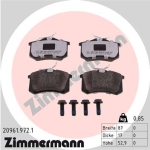 Zimmermann rd:z Brake pads for SKODA YETI (5L) rear