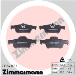 Zimmermann Bremsbeläge für MERCEDES-BENZ CLS Shooting Brake (X218) hinten