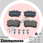 Zimmermann Bremsbeläge für VW CADDY III Kombi (2KB, 2KJ, 2CB, 2CJ) hinten