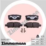 Zimmermann Brake pads for MITSUBISHI LANCER VII (CS_A, CT_A) rear