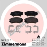 Zimmermann Brake pads for CHEVROLET CAMARO Convertible front