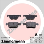 Zimmermann Brake pads for VW GOLF ALLTRACK (BA5, BV5) rear