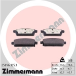 Zimmermann Brake pads for OPEL ASTRA J Stufenheck rear