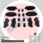 Zimmermann Brake pads for LANCIA VOYAGER Großraumlimousine (404_) rear