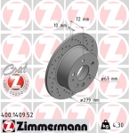 Zimmermann Sport Brake Disc for MERCEDES-BENZ COUPE (C123) rear
