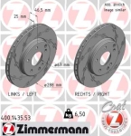 Zimmermann Sportbremsscheibe Black Z für MERCEDES-BENZ E-KLASSE (W210) vorne