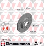 Zimmermann Sport Brake Disc for OPEL CORSA A Kasten (S83) front