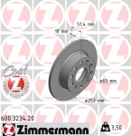 Zimmermann Brake Disc for SKODA YETI (5L) rear