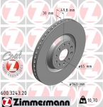 Zimmermann Brake Disc for SKODA KODIAQ (NS7) front